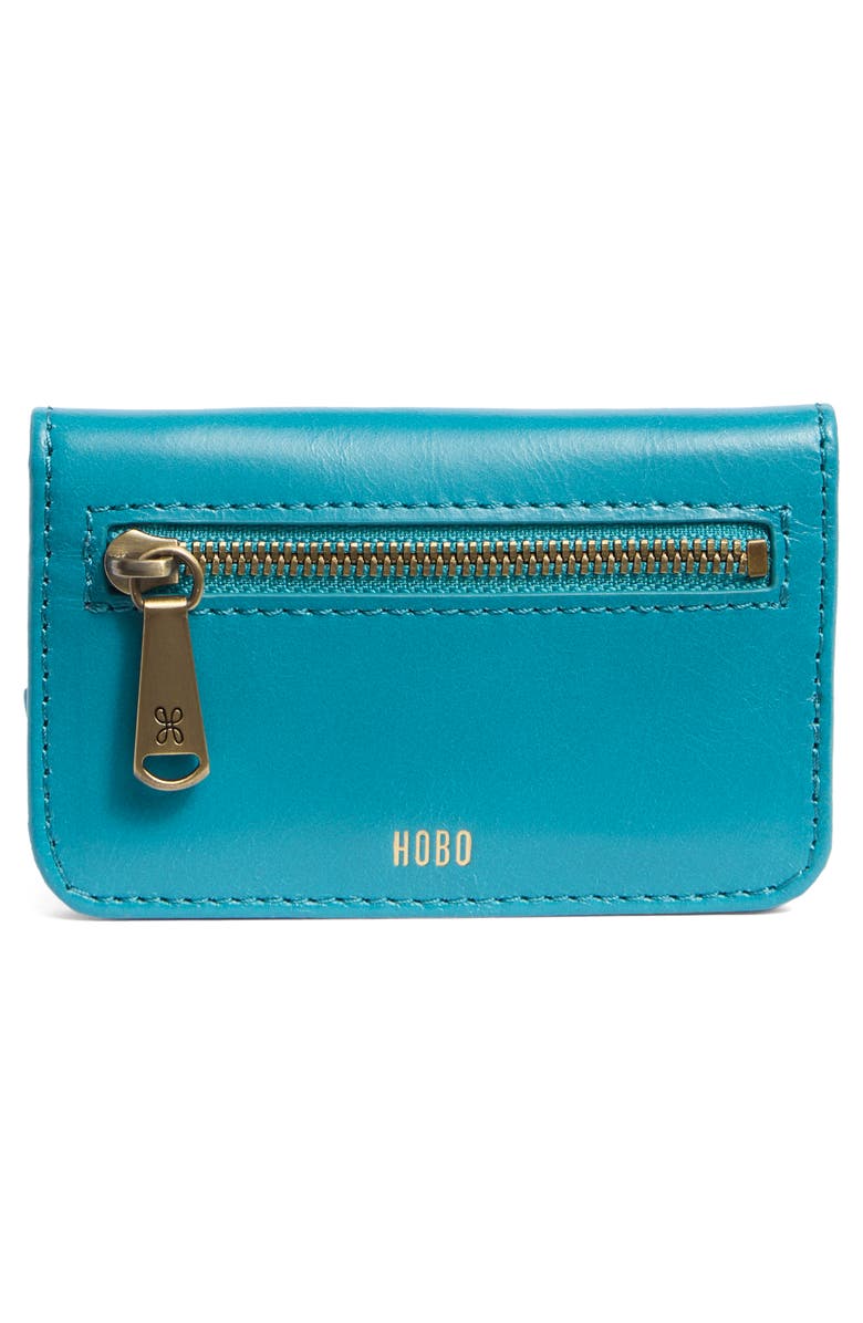HOBO Jill Mini Card Case, Alternate, color, Biscayne Blue