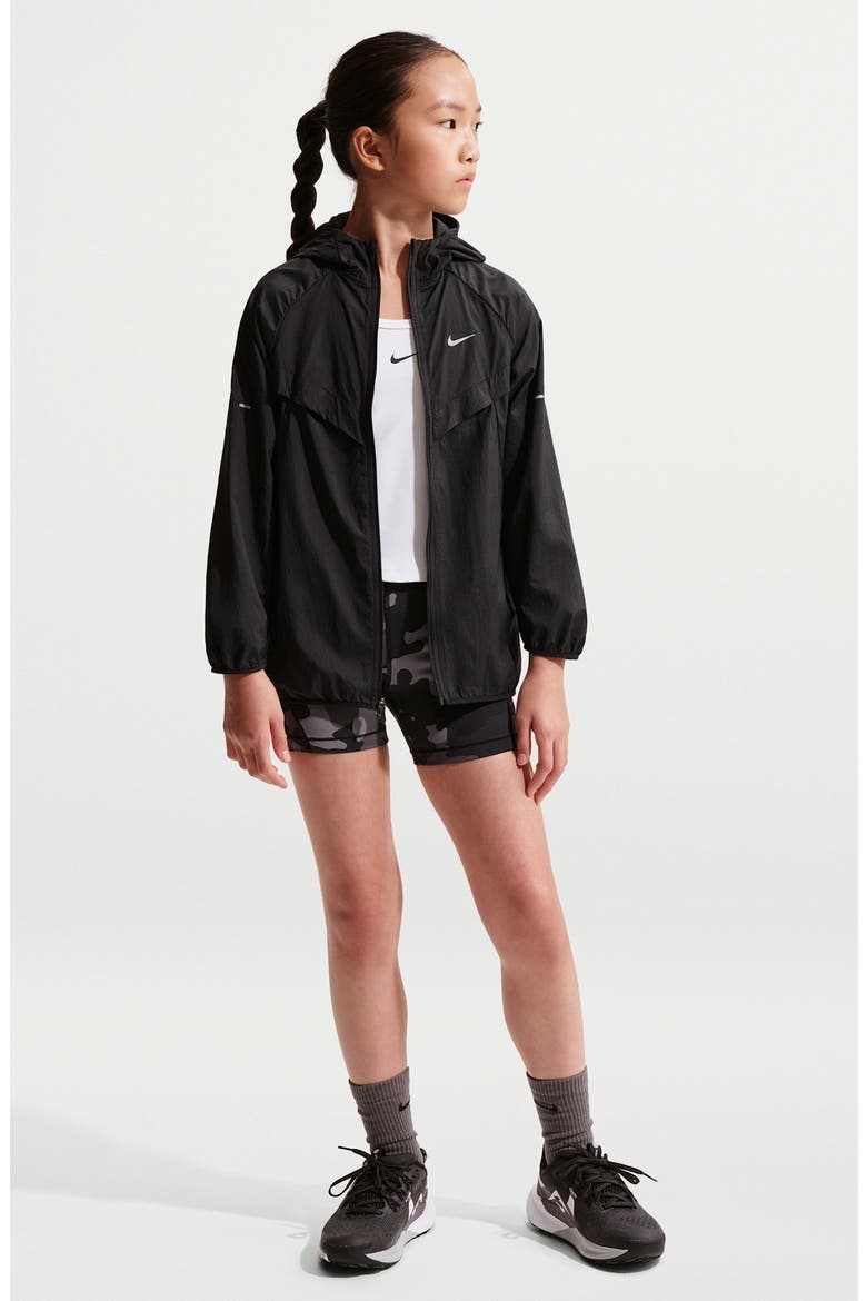 Kids' Stride Water Repellent Jacket, Alternate, color, BLACK/ BLACK