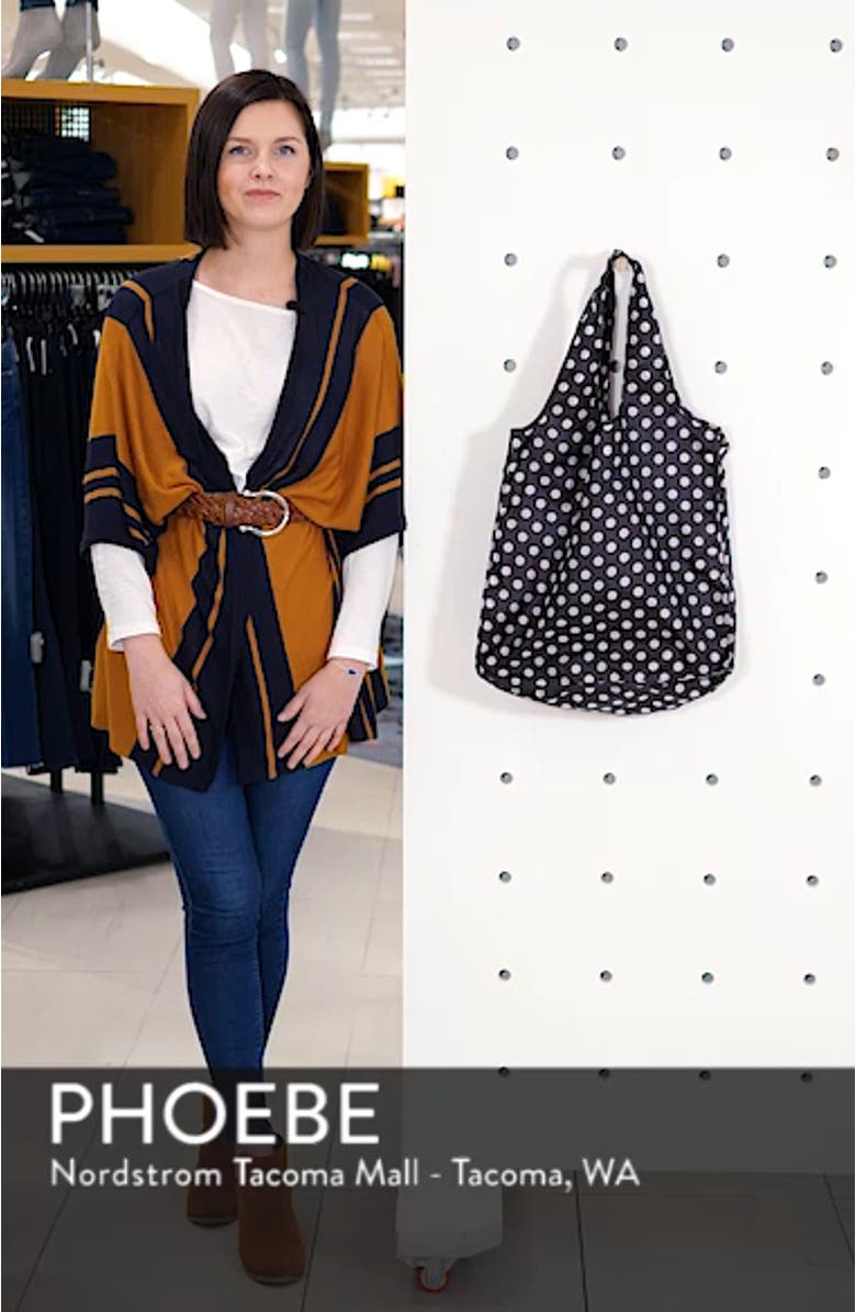 polka dot reusable shopping tote, sales video thumbnail