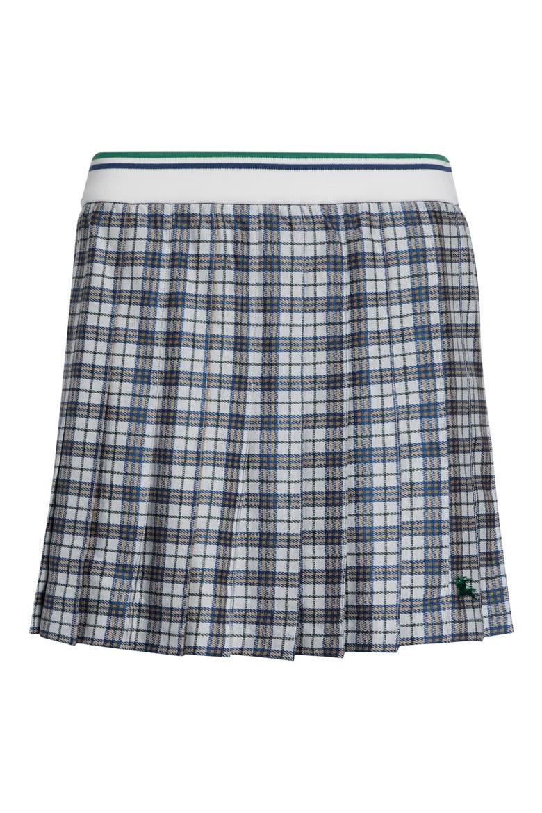 Daria Check Jersey Tennis Skirt, Alternate, color, PEACOCK BLUE IP CHK