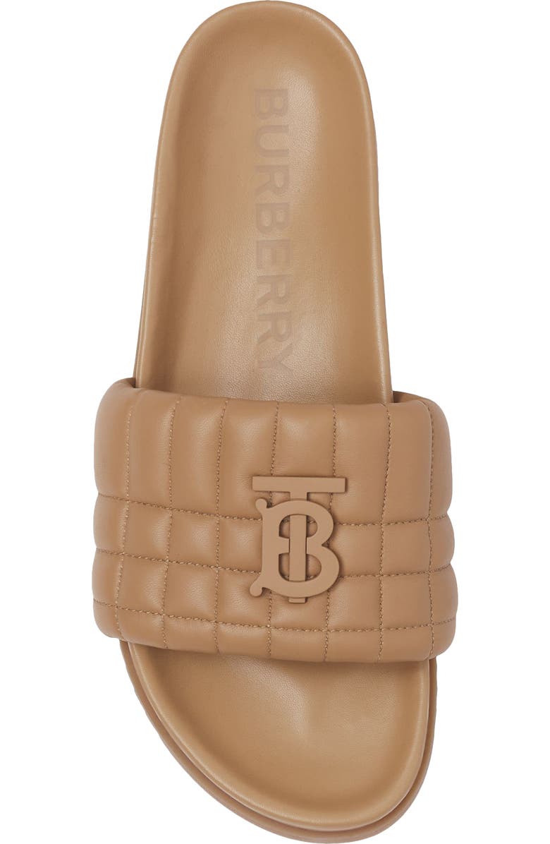 Burberry Melroy TB Quilted Check Slide Sandal, Alternate, color,