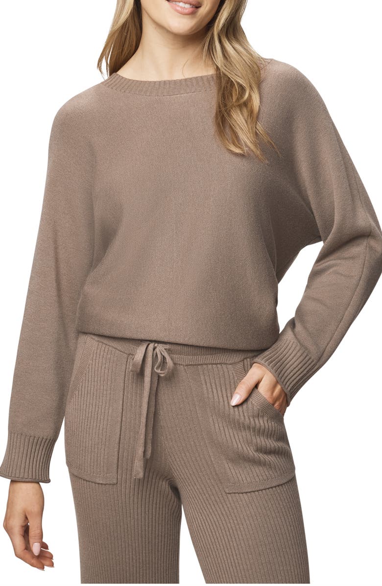 Splendid Georgie Pullover Sweater, Main, color, Cedar Brown