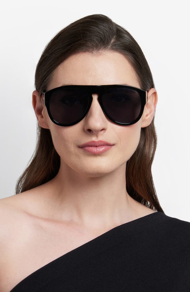 Moschino 58mm Pilot Sunglasses, Alternate, color,