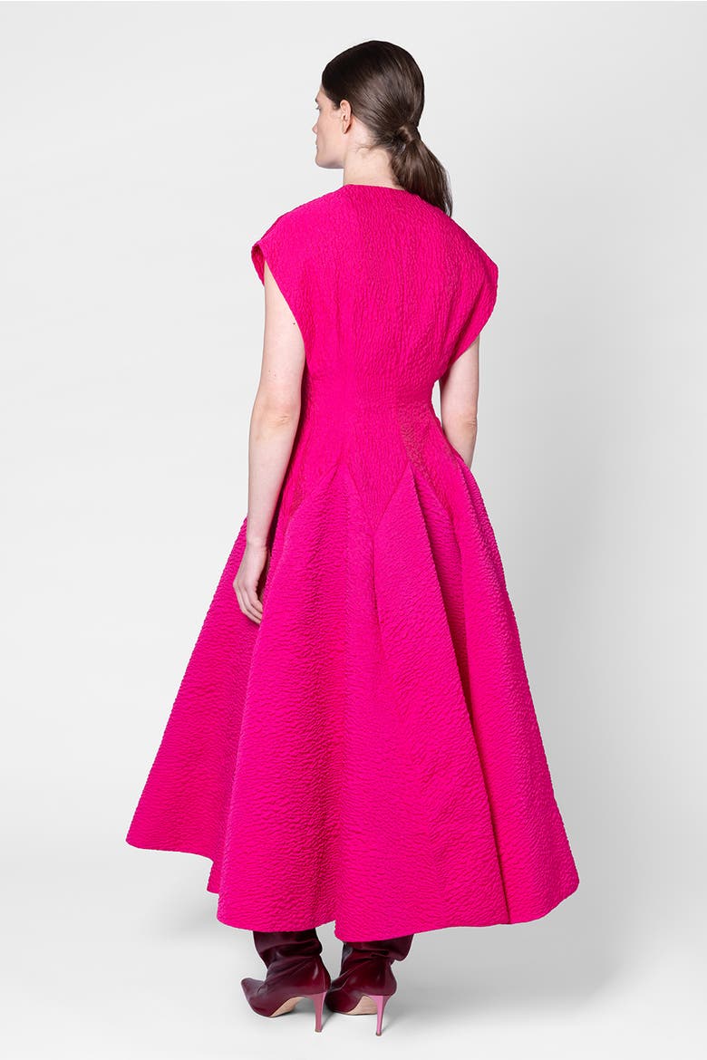 Textured A-line Rova Dress, Alternate, color, Heliotrope