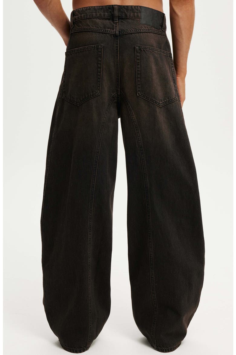 Men's Super Baggy Balloon Jean, Alternate, color, Burnt Black
