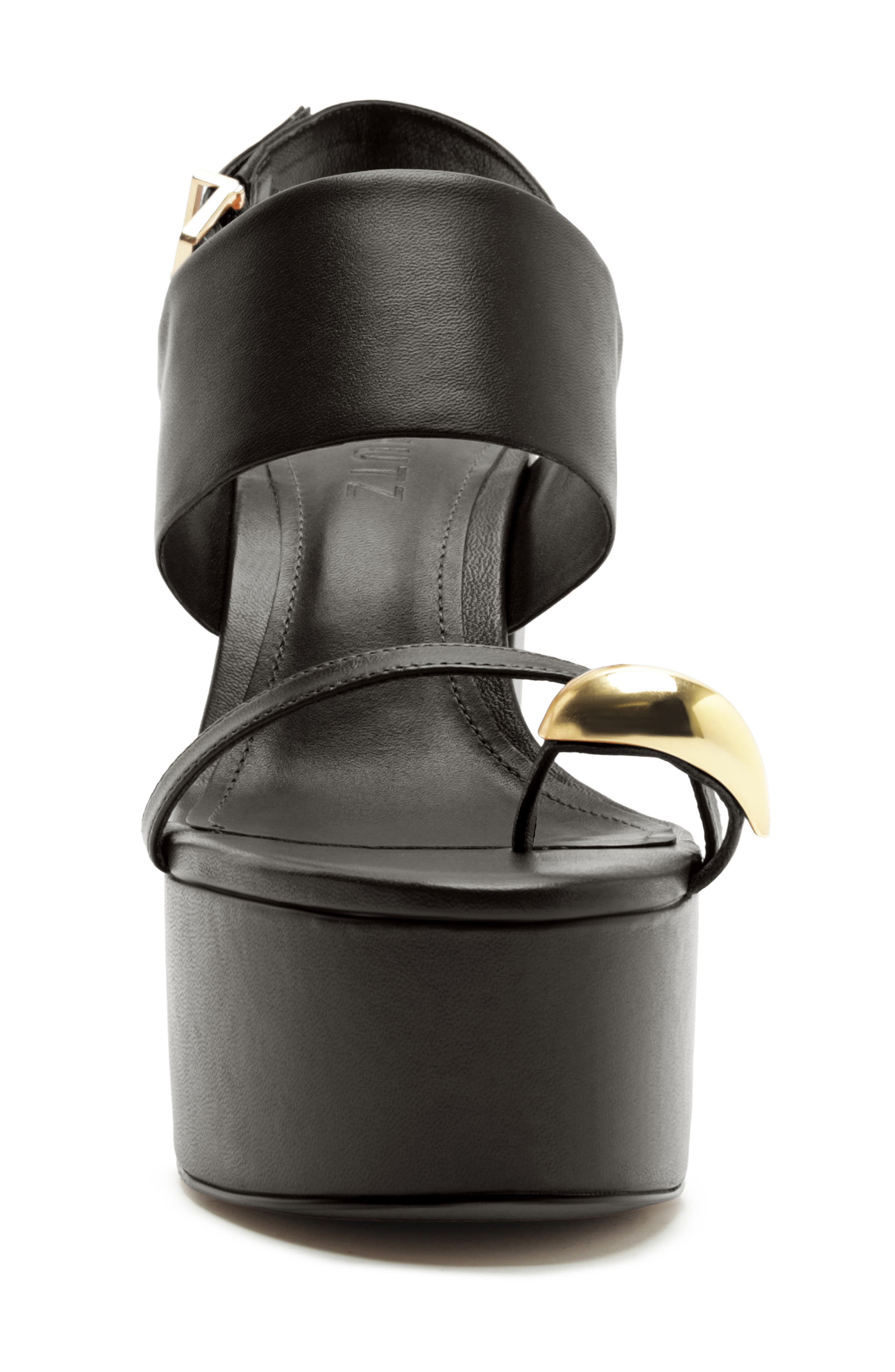 Schutz Mandy Slingback Platform Sandal, Alternate, color, Black