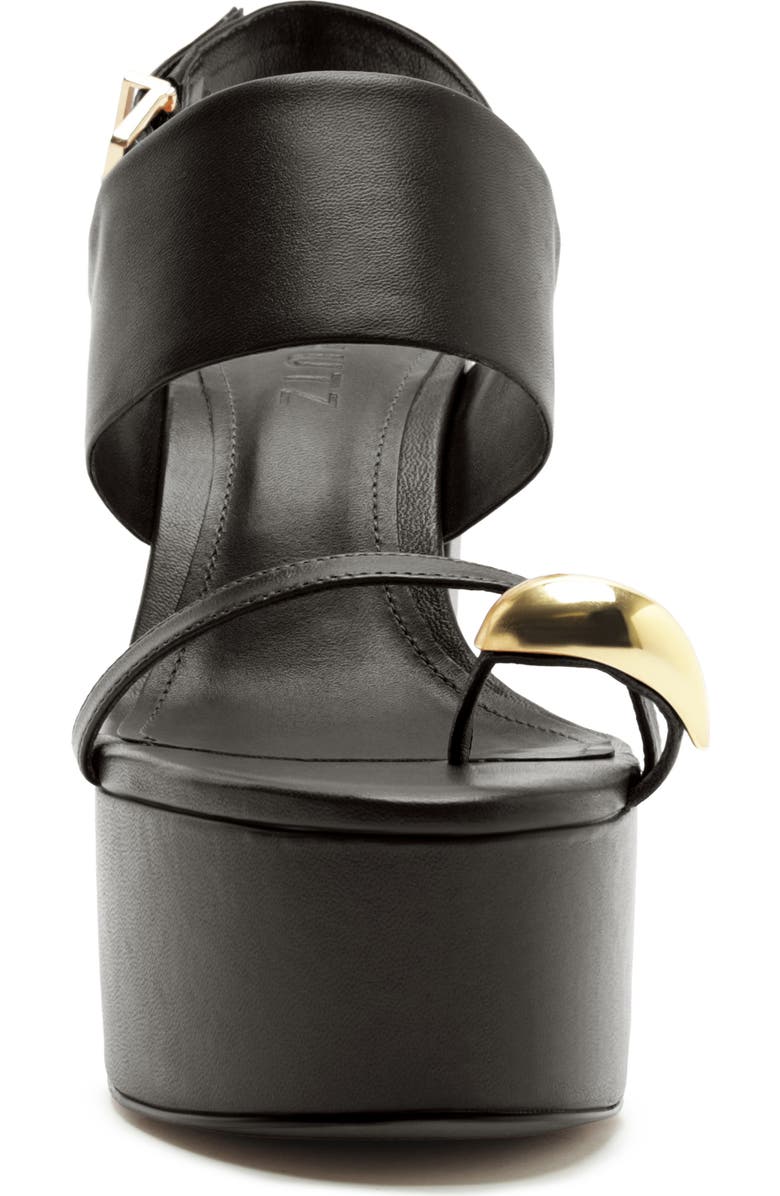 Schutz Mandy Slingback Platform Sandal, Alternate, color, Black