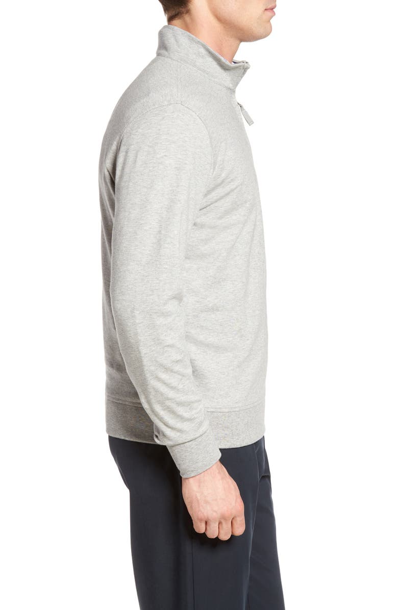 NORDSTROM MEN'S SHOP Pima Cotton Quarter Zip Pullover, Alternate, color,