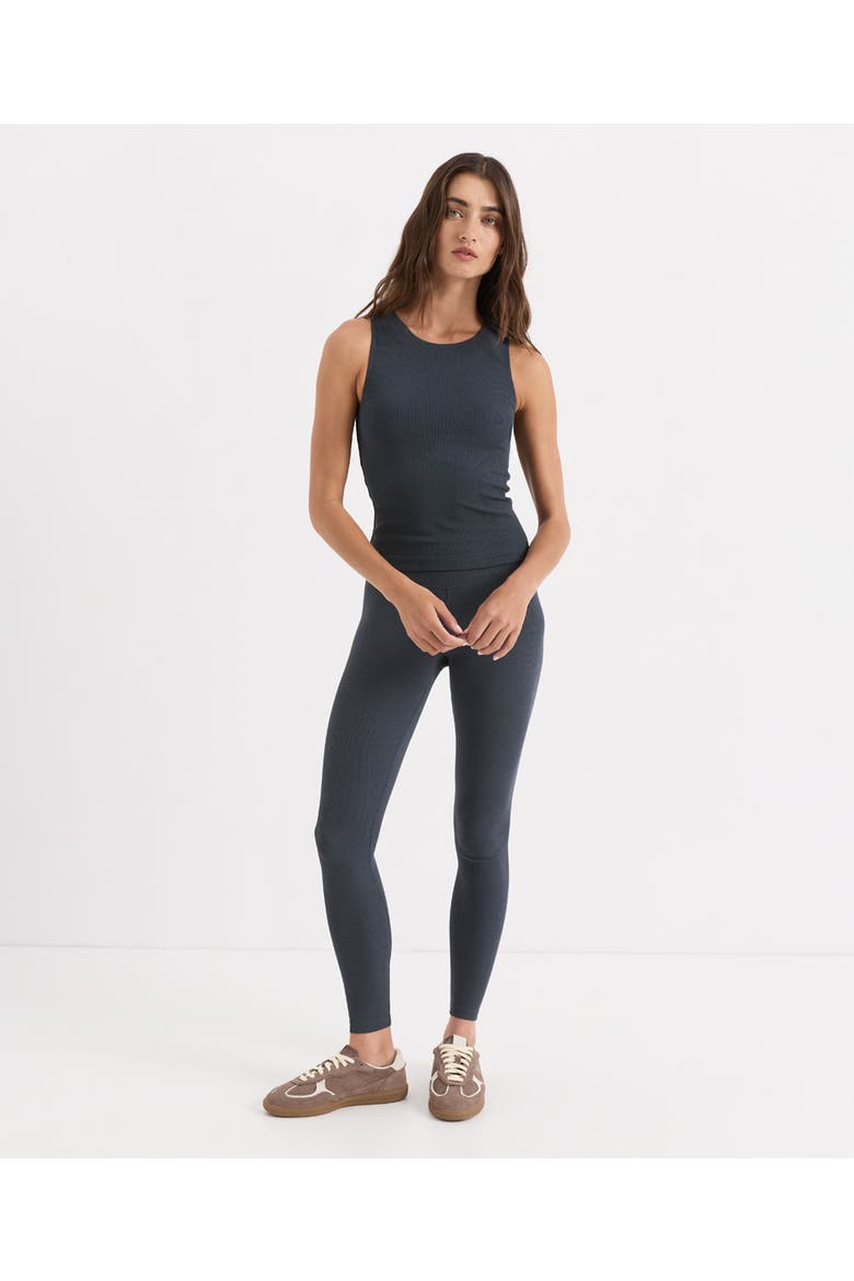 On The Go-To Rib Legging Made with Organic Cotton, Alternate, color, Steel Blue