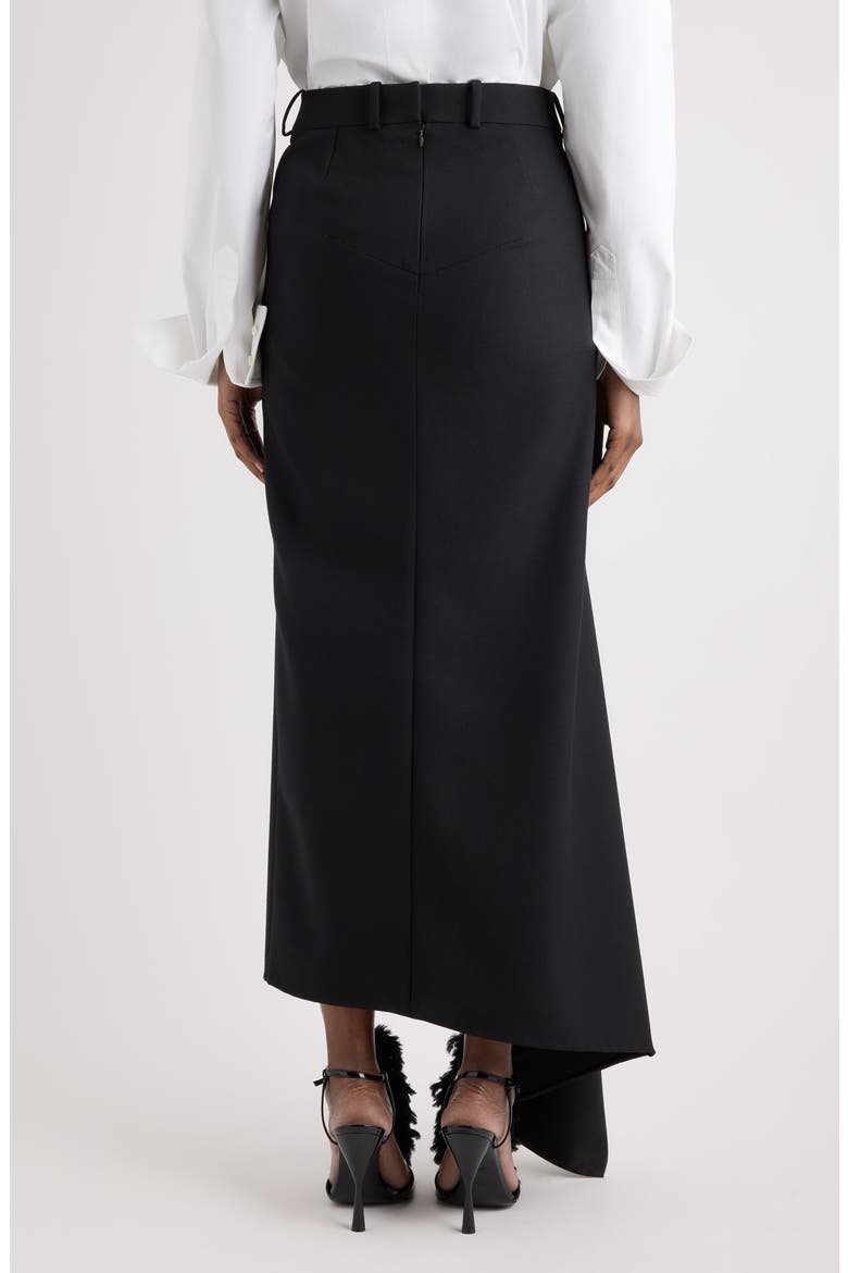 Slashed Maxi Skirt, Alternate, color, BLACK