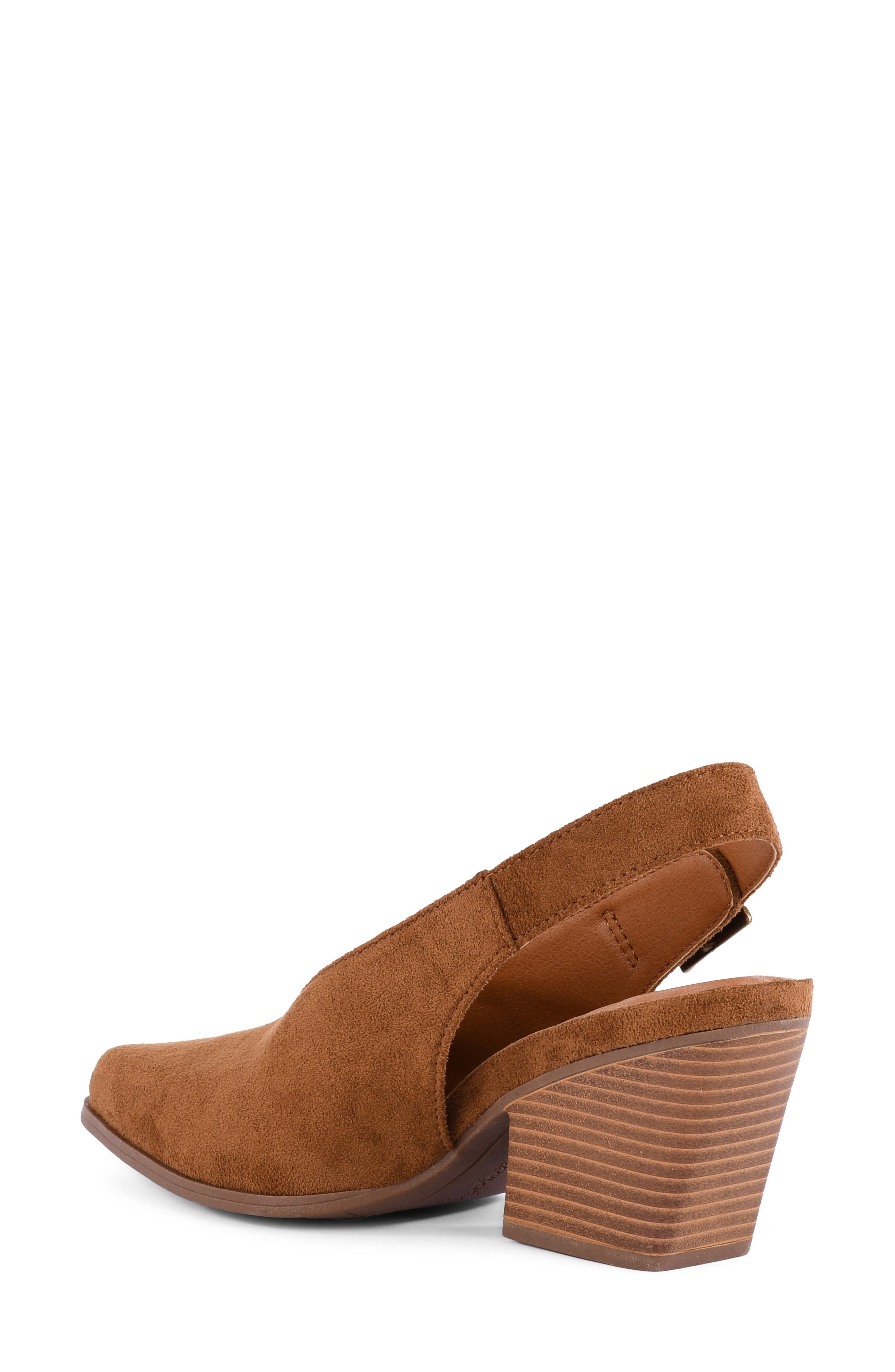 Take One Slingback Wedge Pump, Alternate, color, BROWN