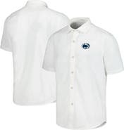 Tommy Bahama Men's Tommy Bahama White Penn State Nittany Lions Coconut Point Palm Vista IslandZone Camp Button-Up Shirt