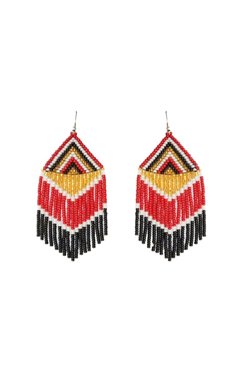 Fosterie Fire Embera Earrings, Main, color, Fire