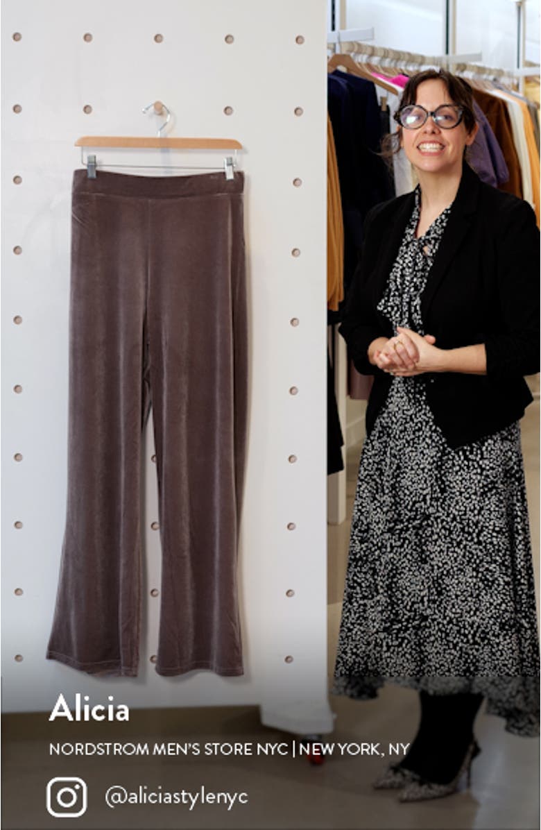 Wide Leg Velour Pants, sales video thumbnail