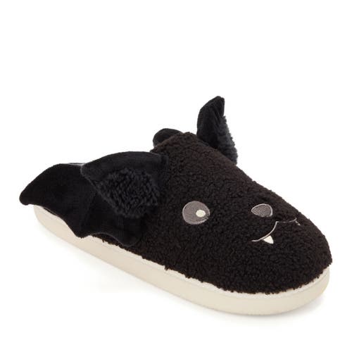 Dearfoams Halloween Scuff Slipper In Black