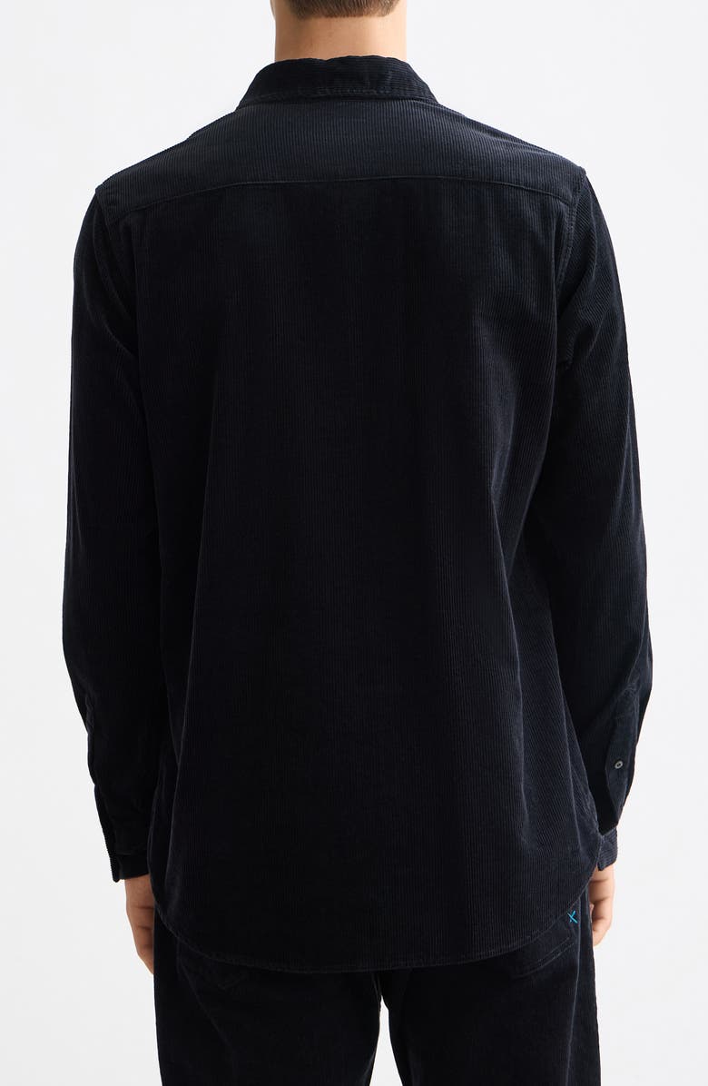 Scotch & Soda Regular Fit Cotton Corduroy Button-Up Shirt, Alternate, color, Meteorite