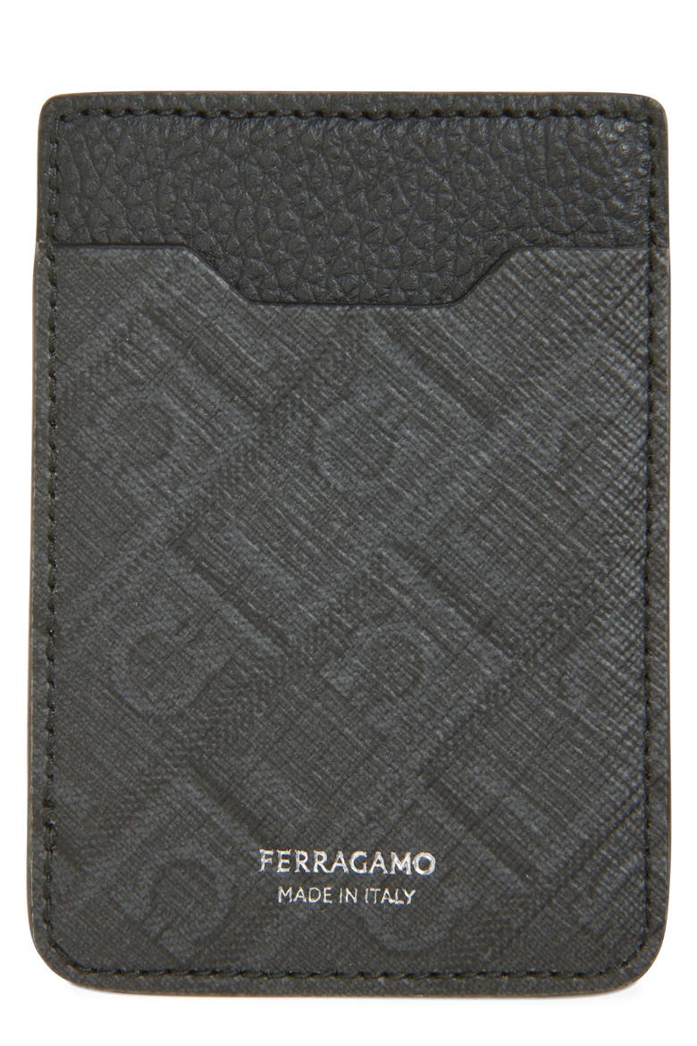 Monogram Magnetic Phone Case, Main, color, NERO/ GRIGIO