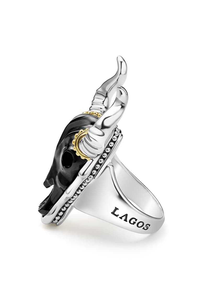 Men's Longhorn Ring, Alternate, color, TWO TONE