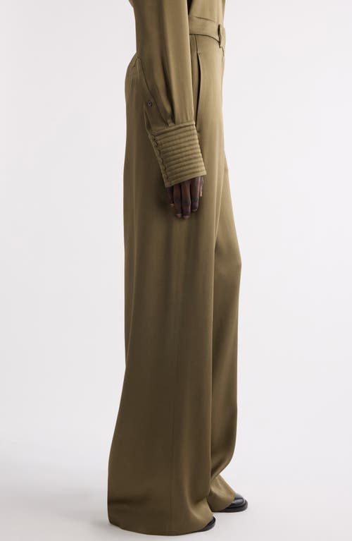 Dries Van Noten Penn Wide Leg Pants In Green