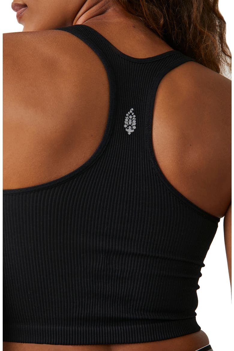 Free Throw Rib Crop Tank, Alternate, color, BLACK