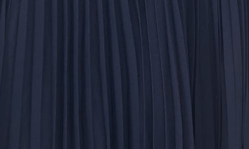 Halogen ® Pleated Sharkbite Hem Midi Dress In Ink