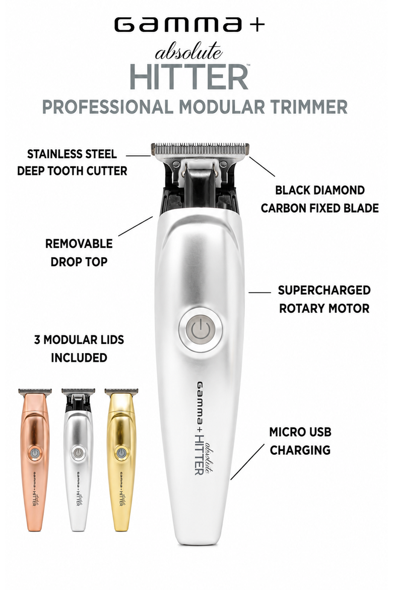 Absolute Hitter Professional Cordless Hair Trimmer, Alternate, color, Silver