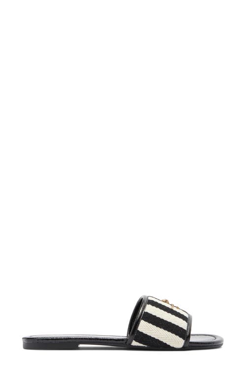 Kurt Geiger London Greenwich Slide Sandal In Charcoal