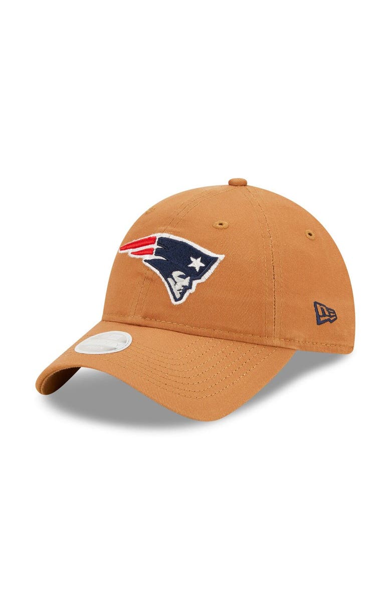 New Era Women's New Era Brown New England Patriots Core Classic 2.0 9TWENTY Adjustable Hat, Main, color, 