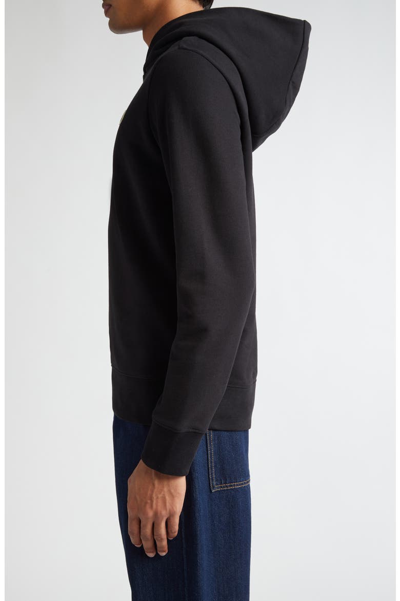 Logo Patch Hoodie, Alternate, color, BLACK