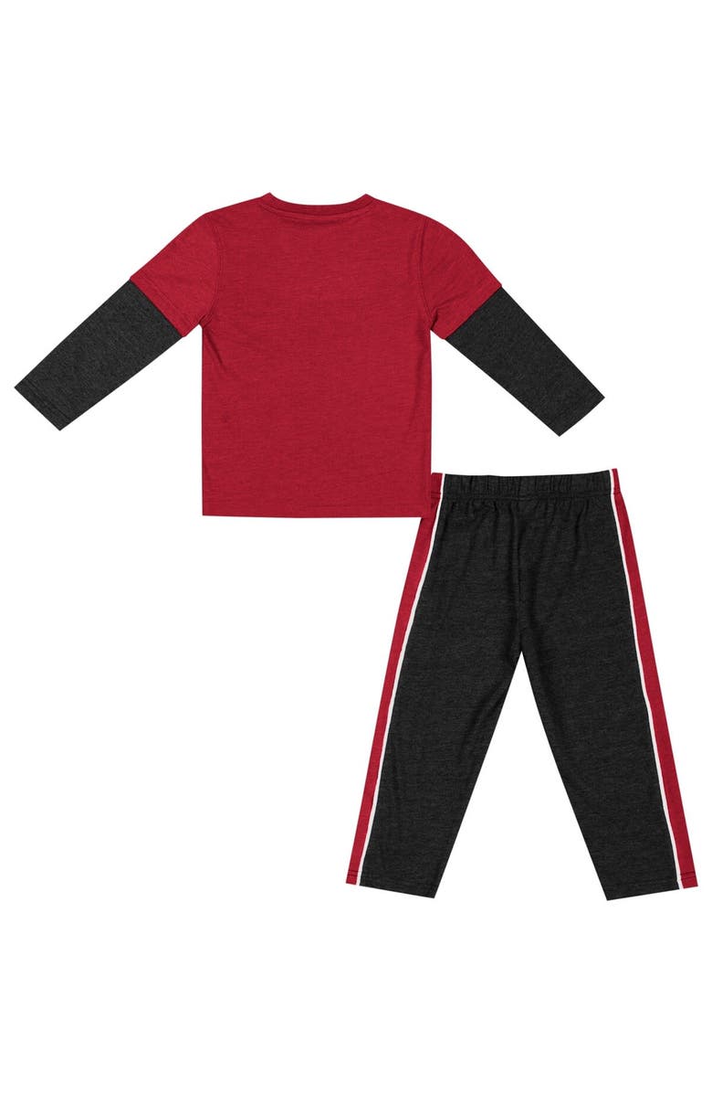 COLOSSEUM Toddler Colosseum Crimson/Black Alabama Crimson Tide Long Sleeve T-Shirt & Pants Set, Alternate, color, Crimson