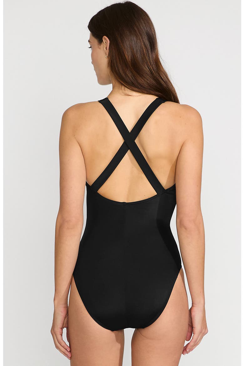 DD-Cup Tugless X-Back One Piece Swimsuit, Alternate, color, Black