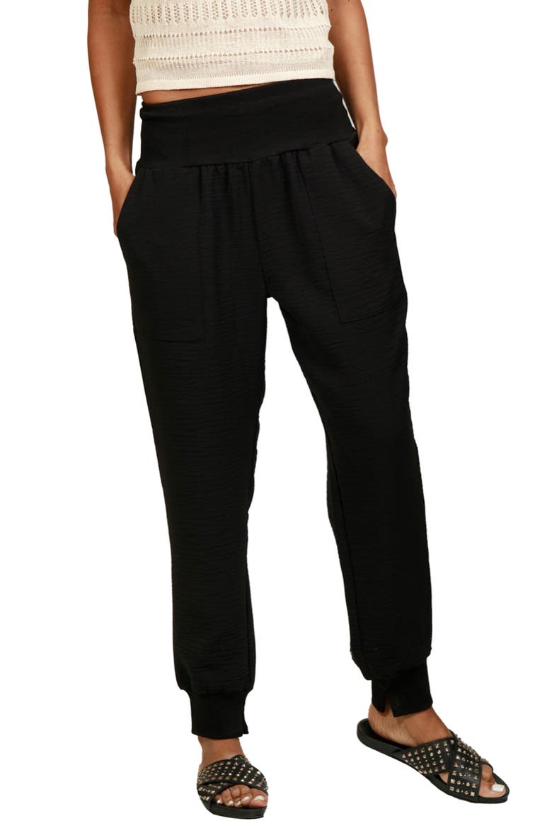 Casual Pocket Joggers, Main, color, BLACK