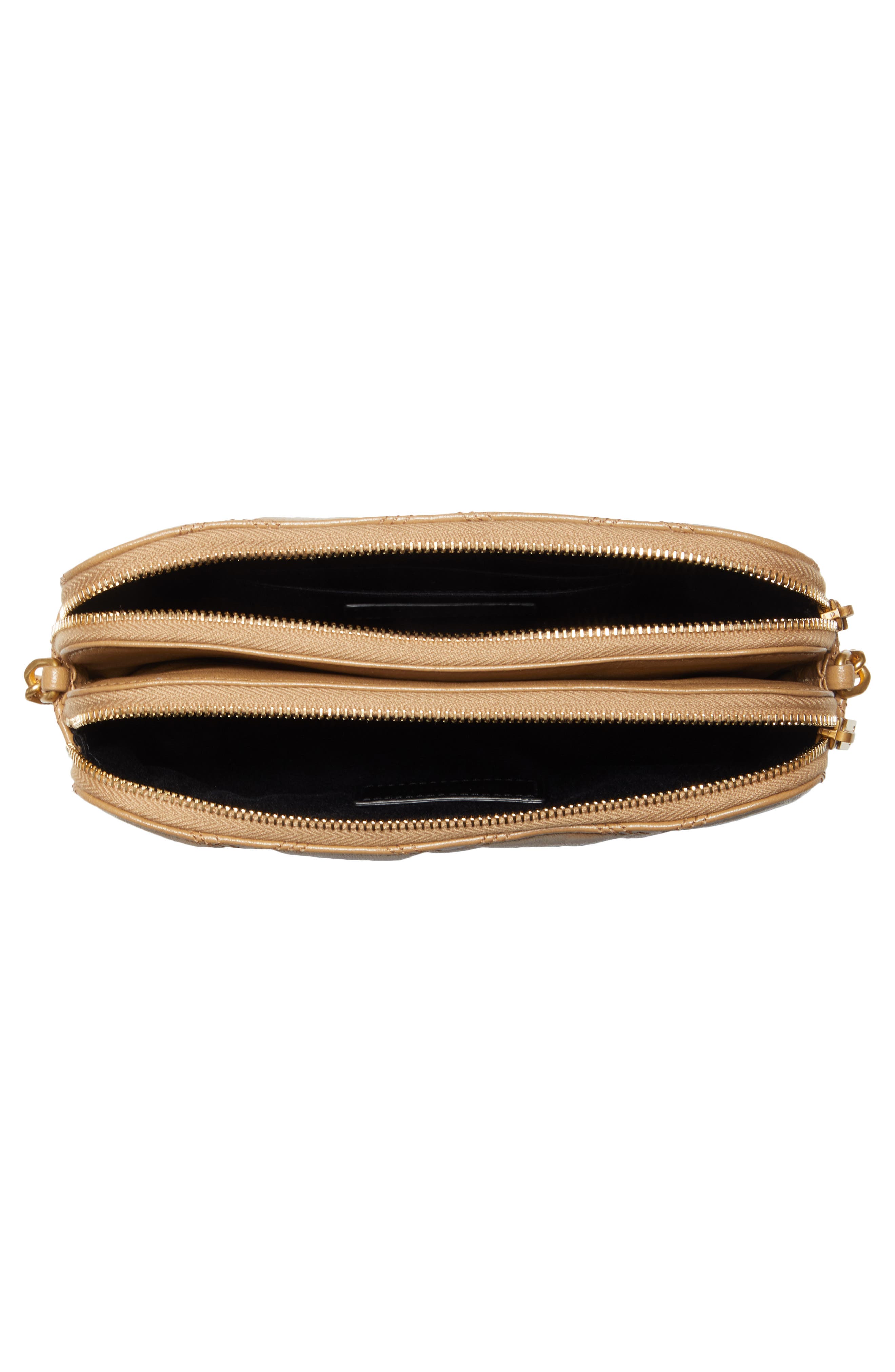 Becky Diamond Quilted Leather Camera Bag, Alternate, color, NATURAL TAN