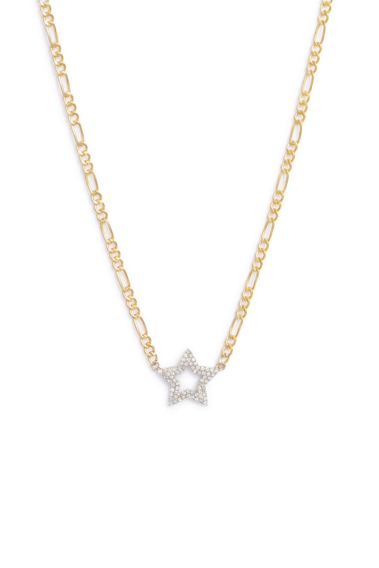 Diamond Star Necklace, Main, color, YELLOW