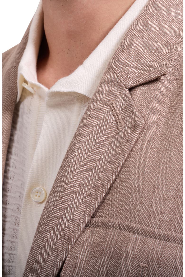 Linen Safari Jacket, Alternate, color, TOBACCO