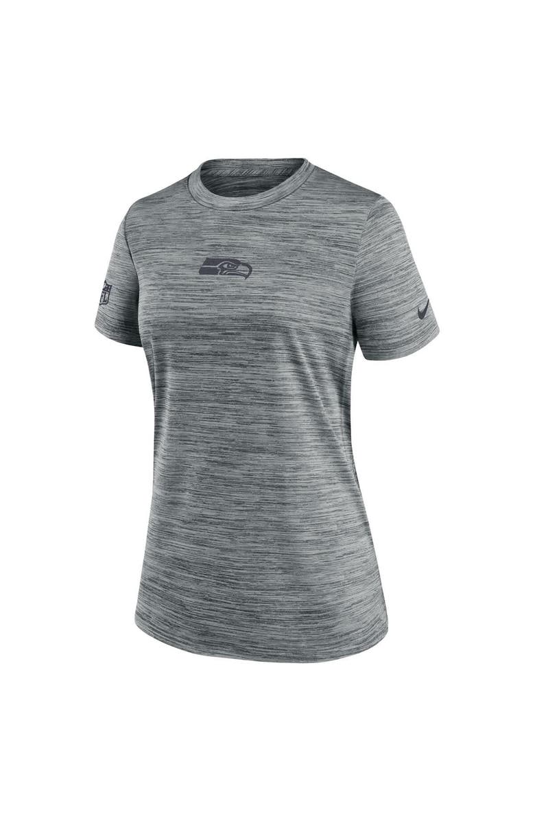 Nike Women's Nike Gray Seattle Seahawks Sideline Velocity Dri-FIT T-Shirt, Alternate, color, Gray