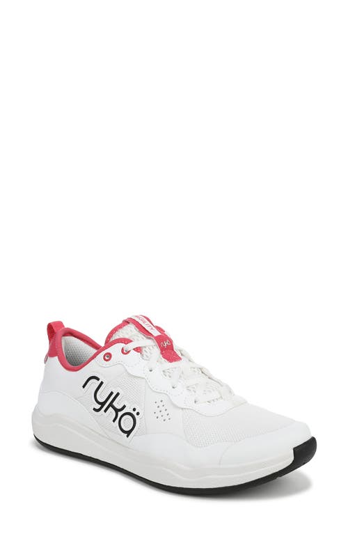 Ryka Rykä Court Agility Sneaker In White/popstar Pink