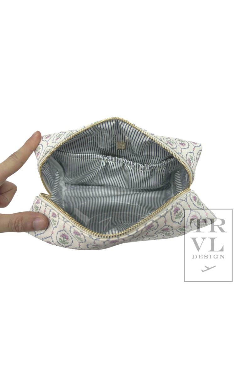 Antibes Cosmetic Bag, Alternate, color, Ivory