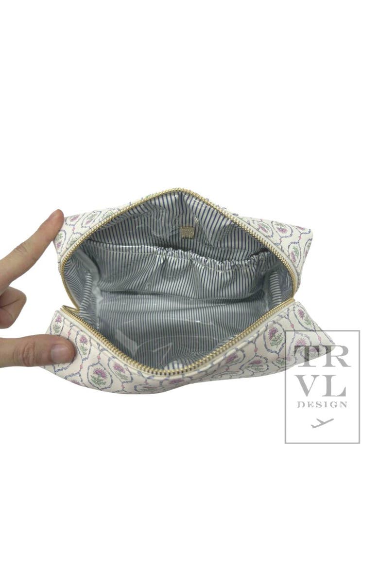 TRVL Design Antibes Cosmetic Bag, Alternate, color, Ivory