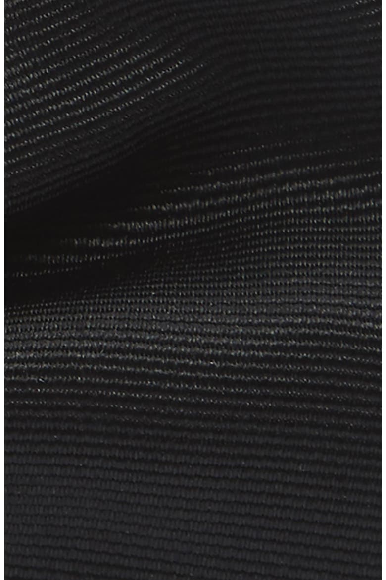 Silk Grosgrain Bow Tie, Alternate, color, BLACK