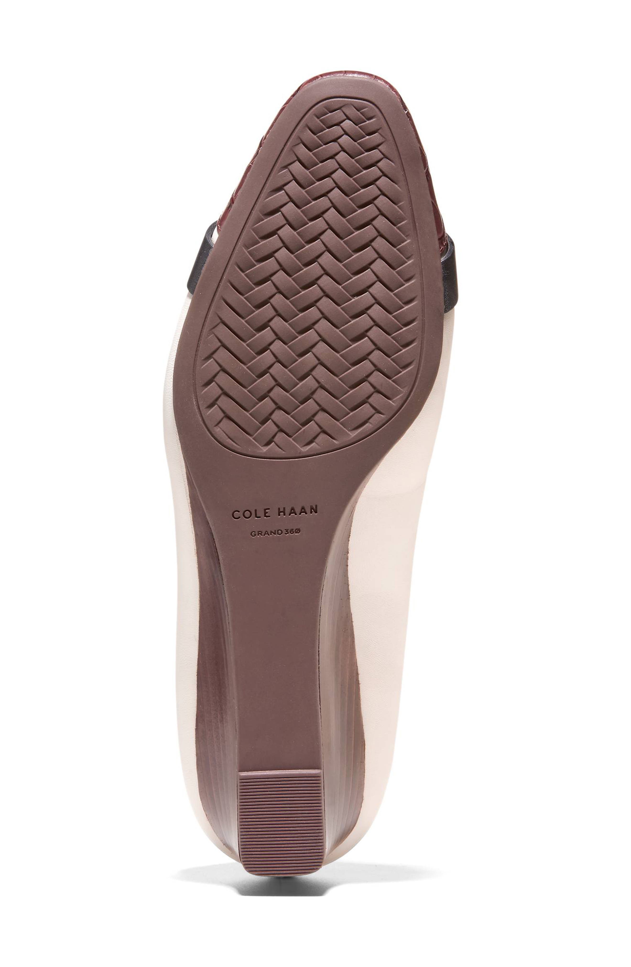 Cole Haan Go-To Malta Bow Wedge Pump, Alternate, color, Powder Leather