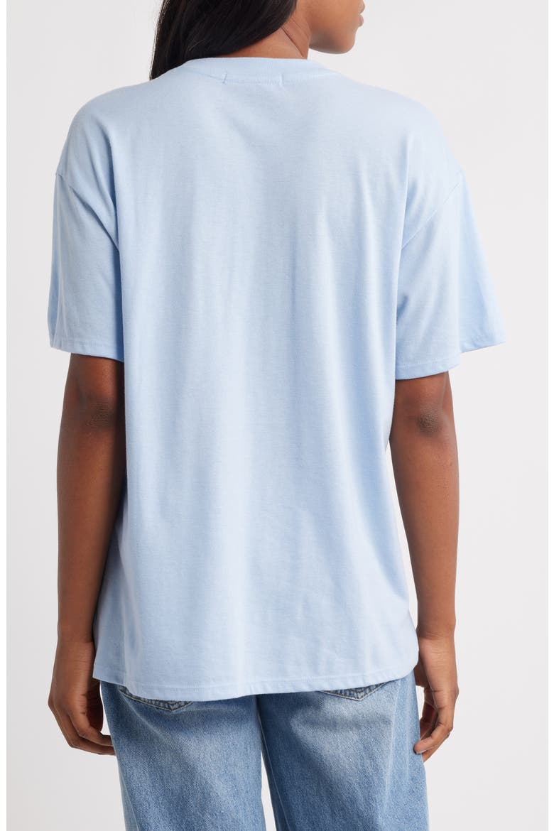 Girl Dinner Cotton Blend Graphic T-Shirt, Alternate, color, LIGHT BLUE