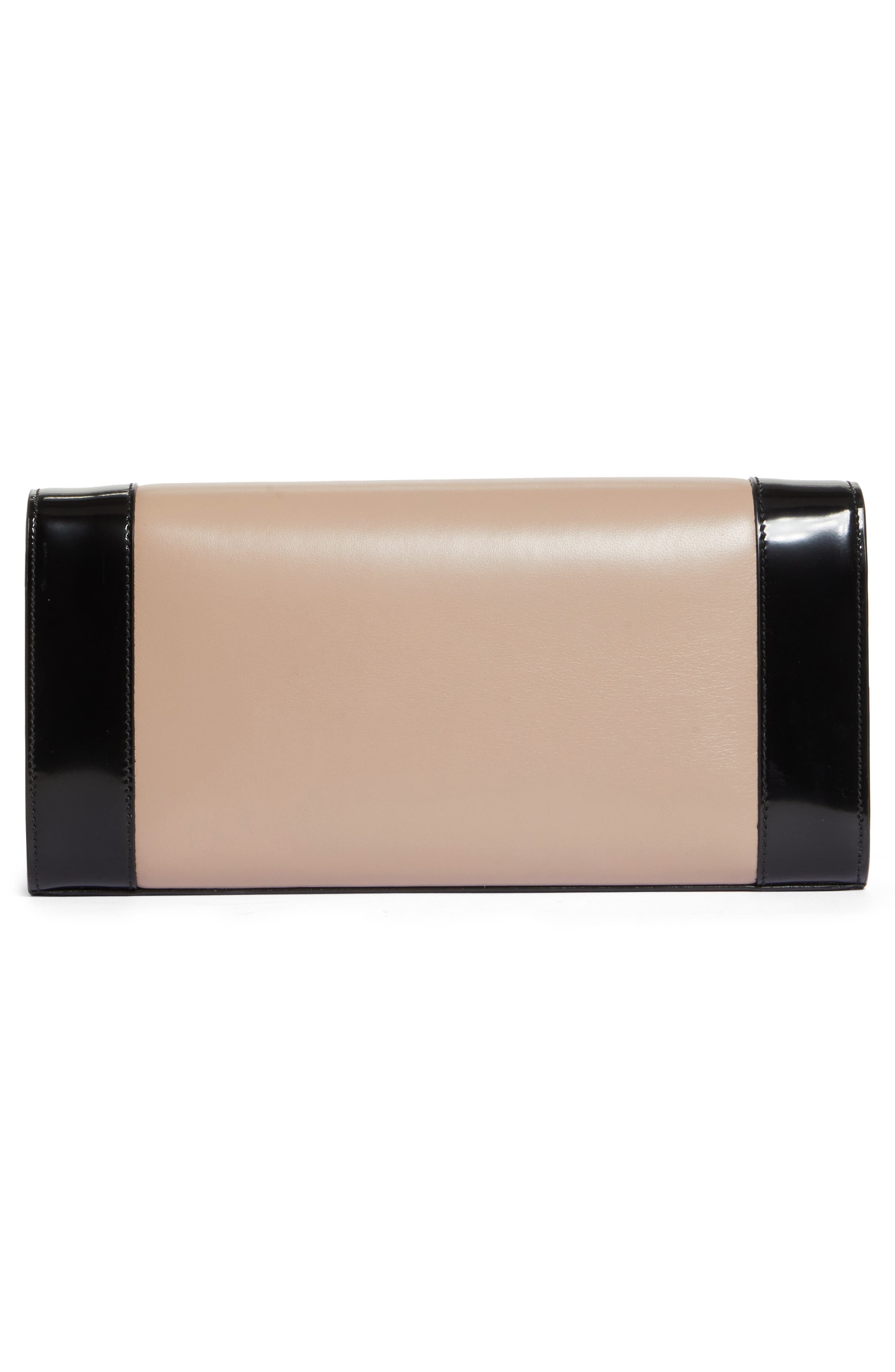 Kate Colorblock Clutch, Alternate, color, DESERT SAND/ NOIR