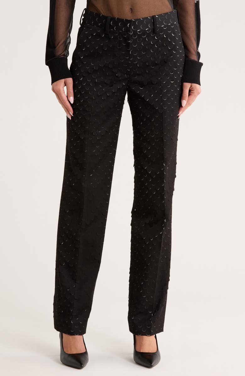 Helmut Lang Hole Punched Car Trouser Pants, Main, color, Black
