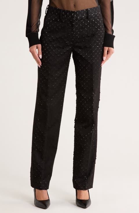 Hole Punched Car Trouser Pants