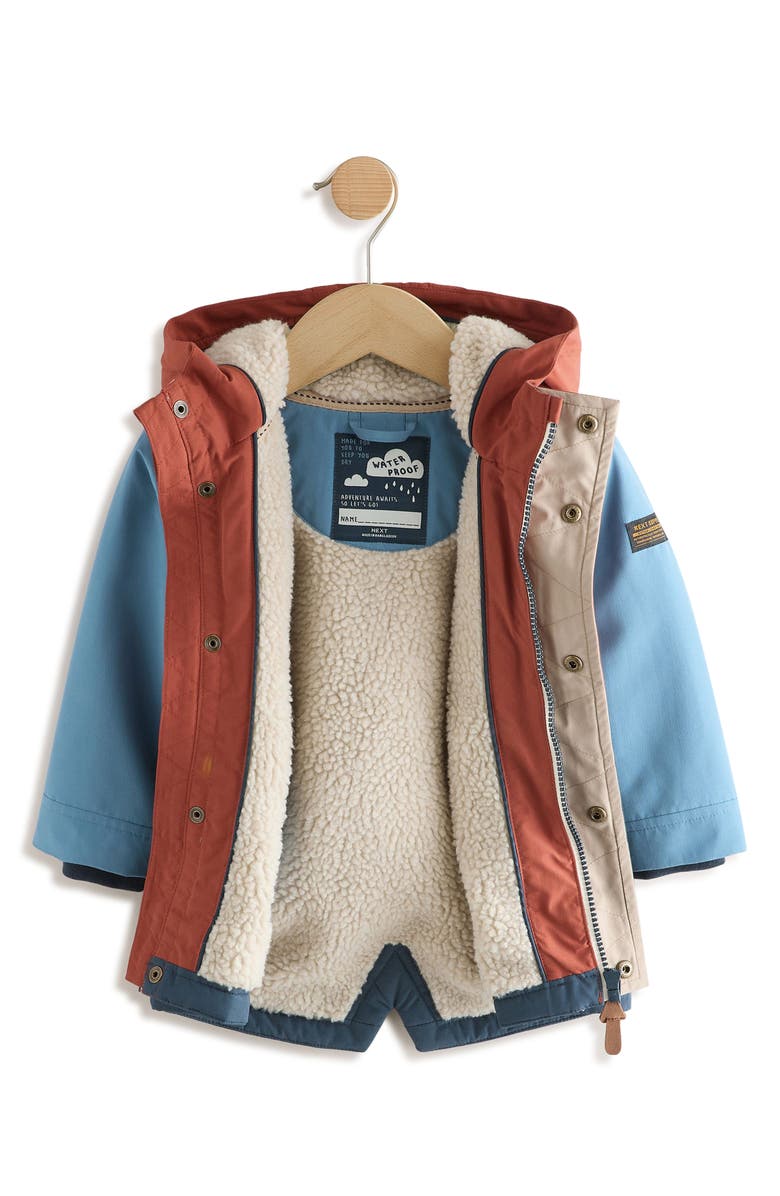 NEXT Kids' Colorblock Hooded Jacket, Alternate, color, Multi Blue