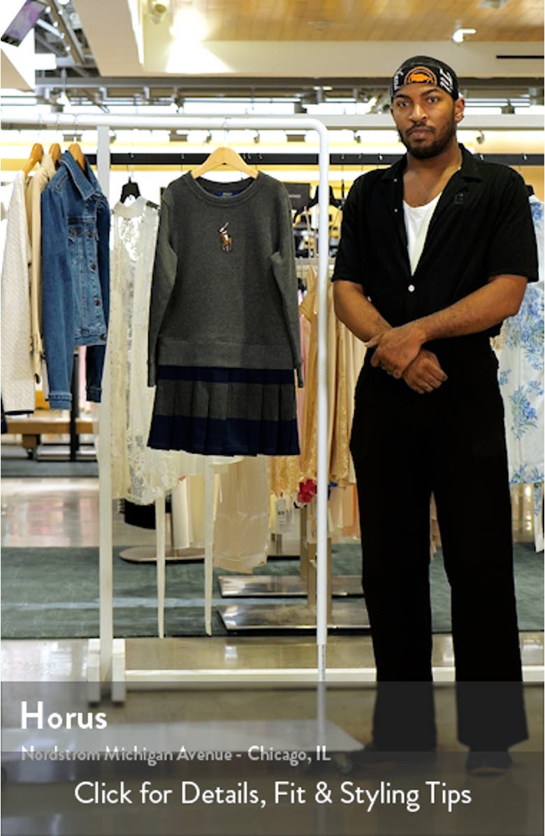 Kids' Fleece Sweatshirt Dress, sales video thumbnail