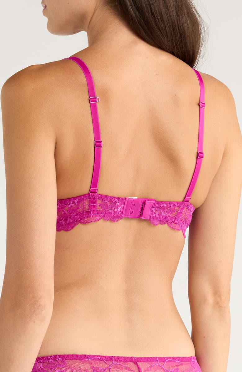 Simone Perele Reve Sheer Underwire Demi Cup Bra, Alternate, color, Azalea