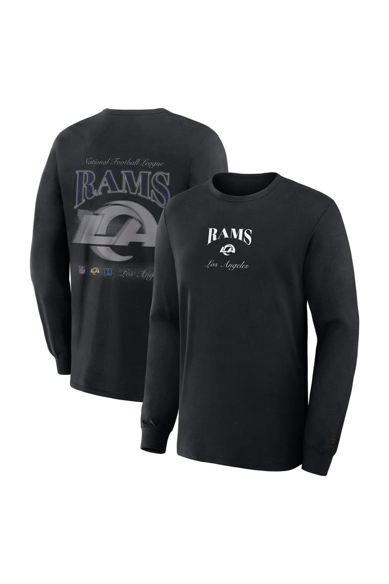 Men's Fanatics Black Los Angeles Rams Midnight Falls Long Sleeve T-Shirt, Main, color, Black