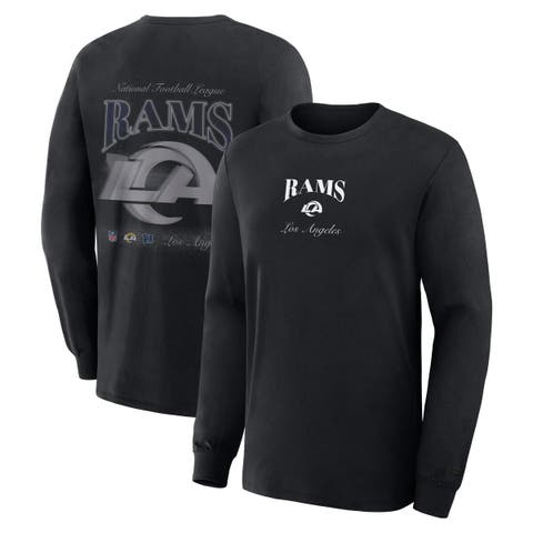 Men's Fanatics Black Los Angeles Rams Midnight Falls Long Sleeve T-Shirt